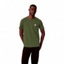 Camiseta de algodón con insignia