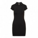 Vestido Corto Tipo Polo de Punto Técnico  CALVIN KLEIN