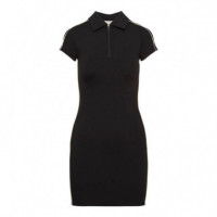 Vestido Corto Tipo Polo de Punto Técnico  CALVIN KLEIN