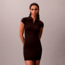 Vestido Corto Tipo Polo de Punto Técnico  CALVIN KLEIN