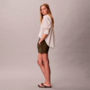 Camisa Holgada de Popelín de Algodón a Rayas  CALVIN KLEIN