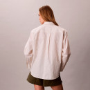 Camisa Holgada de Popelín de Algodón a Rayas  CALVIN KLEIN