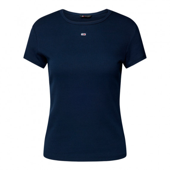 Camiseta Acanalada Slim de Cuello Redondo  TOMMY HILFIGER