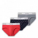 Pack de 3 Slips de Cadera - Icon Cotton Stretch  CALVIN KLEIN