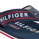 Chanclas de Tiras de Textil Trenzado con Logo  TOMMY HILFIGER