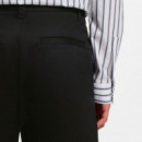 Shorts ajustados de sarga de algodón elástico