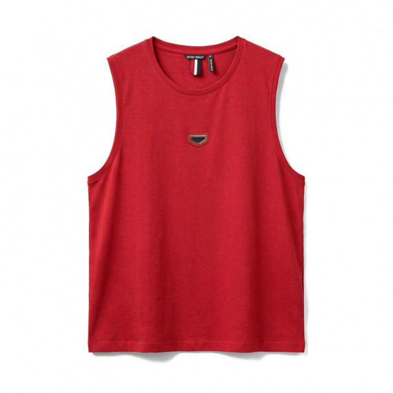 Camiseta sin Mangas Regular Fit de Algodón con Placa con Logotipo  ANTONY MORATO