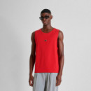 Camiseta sin Mangas Regular Fit de Algodón con Placa con Logotipo  ANTONY MORATO