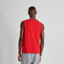 Camiseta sin Mangas Regular Fit de Algodón con Placa con Logotipo  ANTONY MORATO