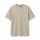 Camiseta De Ajuste Regular Con Logotipo Bordado