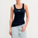 Top de Tirantes Bordado con Estrella  GUESS