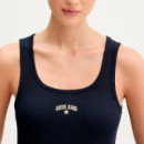 Top de Tirantes Bordado con Estrella  GUESS