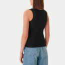 Top de Tirantes Bordado con Estrella  GUESS