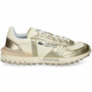 Deportivo Coordenadas Nylon Oro+blanco  LACOSTE