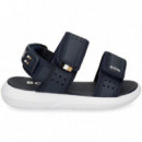 Sandalia Velcros Marino  HUGO