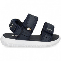 Sandalia Velcros Marino  HUGO