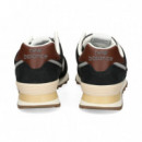 DEPORTIVO ANTE+MALLA MARRON+NEGRO