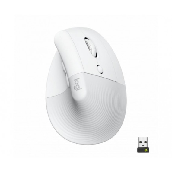 Ratón Ergonómico Vertical LOGITECH Lift Inalámbrico Blanco (bluetooth, 4000 Dpi) (910-006475)
