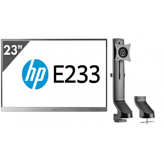 Monitor HP Elitedisplay E233 Reacondicionado 23" Full HD con Soporte de Brazo para Mesa