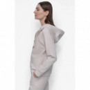 Sudadera con Cierre de Cremallera y Cordón Logo Bicolor de DKNY