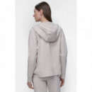 Sudadera con Cierre de Cremallera y Cordón Logo Bicolor de DKNY