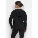 Sudadera con Cierre de Cremallera y Cordón Logo Bicolor de DKNY