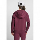 Sudadera con Cierre de Cremallera y Cordón Logo Bicolor de DKNY