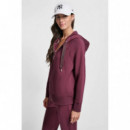 Sudadera con Cierre de Cremallera y Cordón Logo Bicolor de DKNY