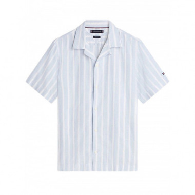 TOMMY HILFIGER - LIN BLEND TEXTURE STP S/S RF - 0A5 - F|MW0MW42457/0A5