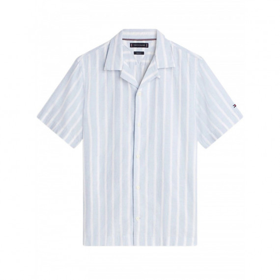 TOMMY HILFIGER - LIN BLEND TEXTURE STP S/S RF - 0A5 - F|MW0MW42457/0A5