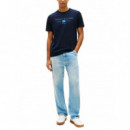 TOMMY HILFIGER - BRAND LOVE MONO STACK TEE - DW5 - F|MW0MW42365/DW5