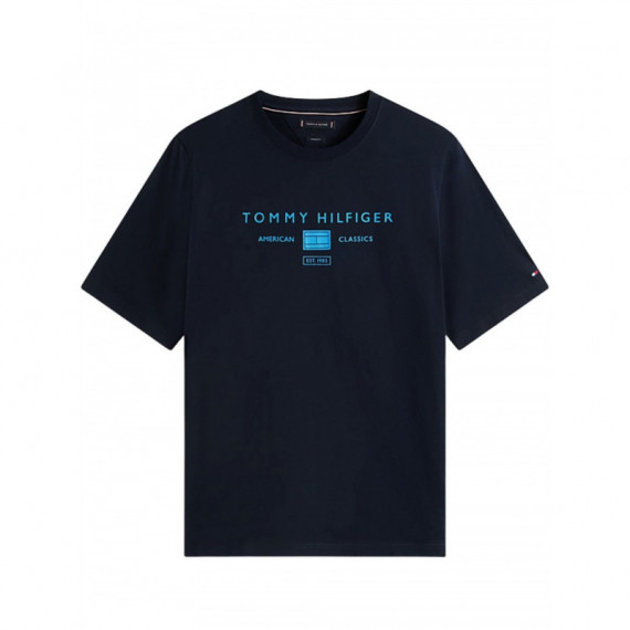 TOMMY HILFIGER - BT BRAND LOVE MONO STACK TEE - DW5 - F|MW0MW44053/DW5