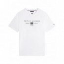 TOMMY HILFIGER - BRAND LOVE MONO STACK TEE - YBR - F|MW0MW42365/YBR