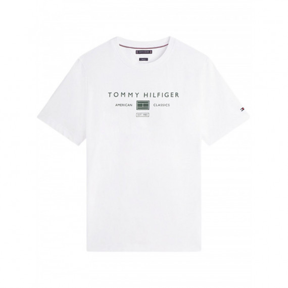 TOMMY HILFIGER - BRAND LOVE MONO STACK TEE - YBR - F|MW0MW42365/YBR