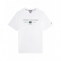 TOMMY HILFIGER - BRAND LOVE MONO STACK TEE - YBR - F|MW0MW42365/YBR