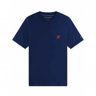 TOMMY HILFIGER - SCRIPT MONOGRAM SWIMSHOP TEE - DCC - F|MW0MW43066/DCC