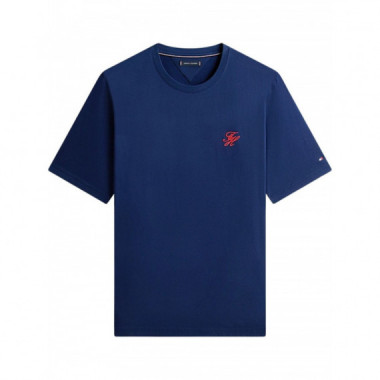 TOMMY HILFIGER - SCRIPT MONOGRAM SWIMSHOP TEE - DCC - F|MW0MW44069/DCC