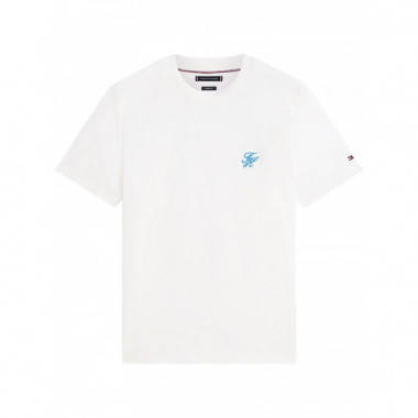 TOMMY HILFIGER - SCRIPT MONOGRAM SWIMSHOP TEE - YBL - F|MW0MW43066/YBL