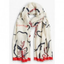 TOMMY HILFIGER - Th Flag Floral Large Scarf - 0LJ - F|AW0AW18660/0LJ