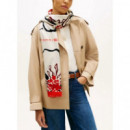 TOMMY HILFIGER - Th Flag Floral Large Scarf - 0LJ - F|AW0AW18660/0LJ