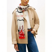 TOMMY HILFIGER - Th Flag Floral Large Scarf - 0LJ - F|AW0AW18660/0LJ