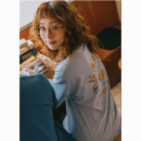 Camisetas Camiseta KAPPY Unisex Sunny Mates Half Sky Blue