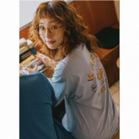 Camisetas Camiseta KAPPY Unisex Sunny Mates Half Sky Blue