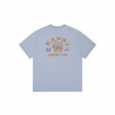 Camisetas Camiseta KAPPY Unisex Sunny Mates Half Sky Blue