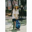 Camisetas Camiseta KAPPY Unisex Palm Coast Half Cream