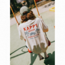 Camisetas Camiseta KAPPY Unisex Palm Coast Half Cream