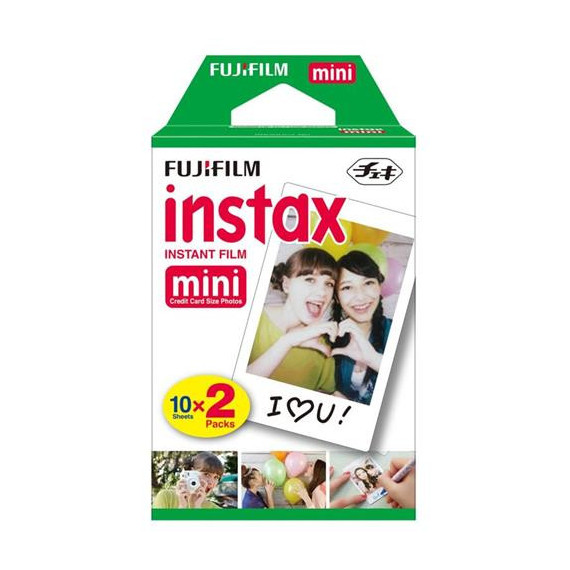 FUJIFILM Pack 2 Juegos de Papel Fotografico para Instant Mini 20 Hojas
