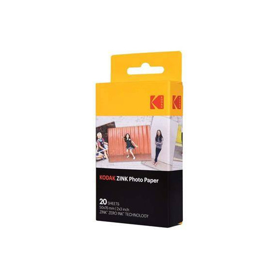 KODAK Papel Fotografico 20 Hojas Zink Zero Ink 50X76MM