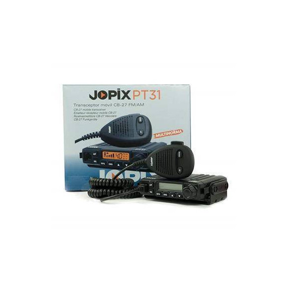 JOPIX Emissora Móvel PT31 CB-27 Fm/am 4W + Antena Grátis Jetfon Cb 300