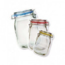 KIKKERLAND Zipper Bags Set de 4 Bolsas con Cierre Reutilizable 150ML Libre Bpa,pvc CU-145S